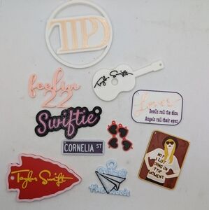 Taylor Swift Themed Small Ornaments (Or‎ Keychains) 10 Piece Set
